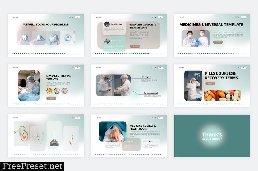 Medical PowerPoint Template QBUDZ6D