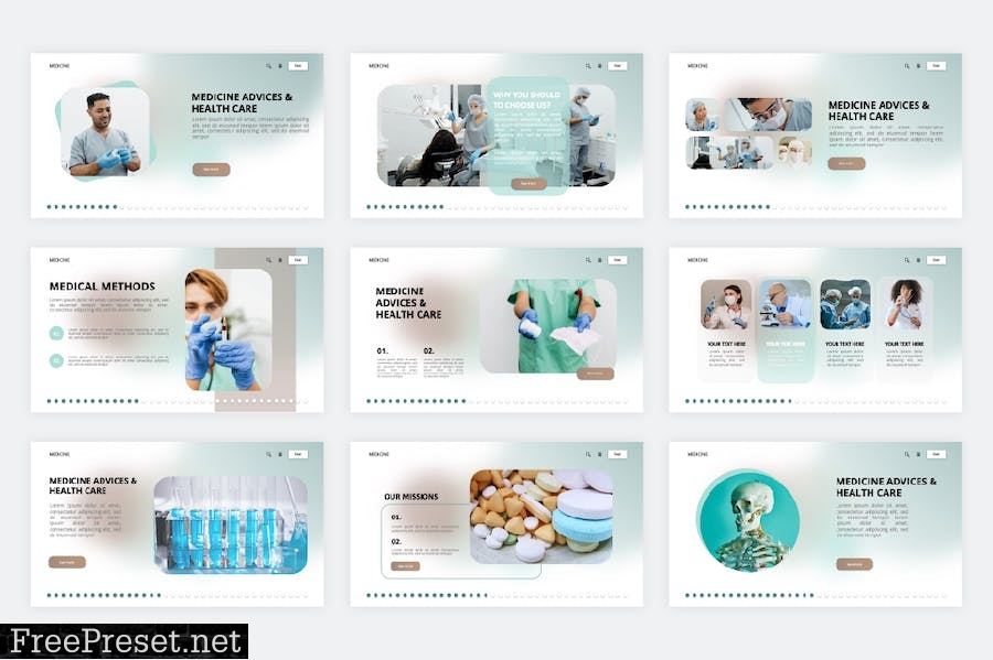 Medical PowerPoint Template QBUDZ6D