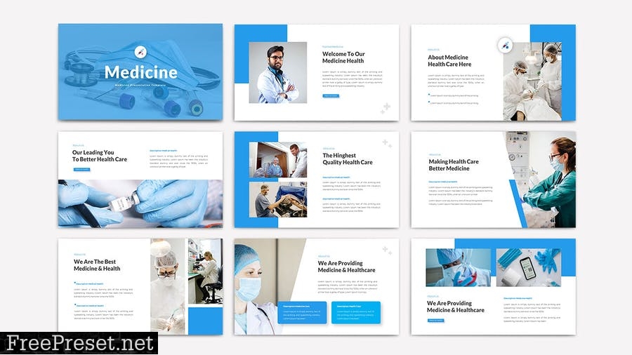 MEDICINE - Powerpoint Template QAJTZ9X