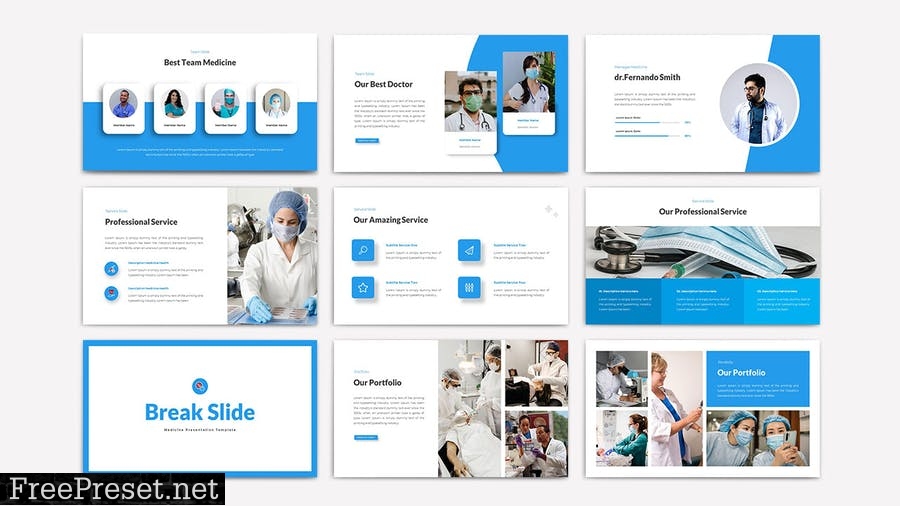 MEDICINE - Powerpoint Template QAJTZ9X