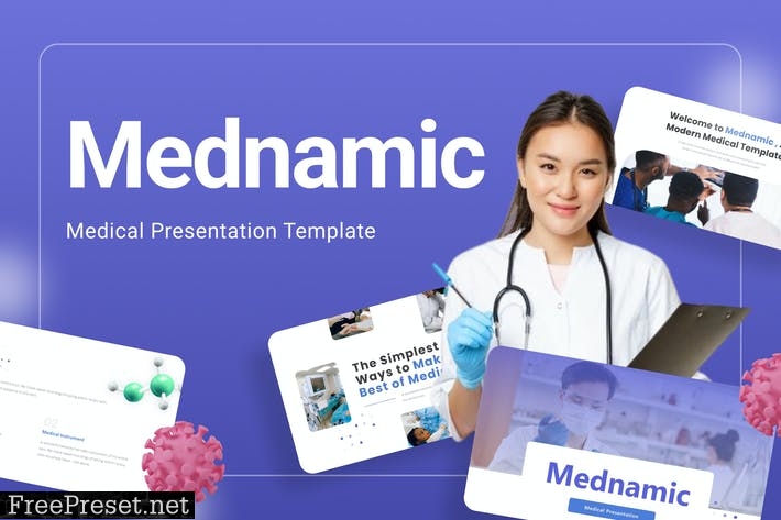 Mednamic Medical PowerPoint Template 93HWRV5