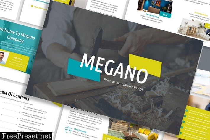 Megano - Business Template Prensentation G4TMREU