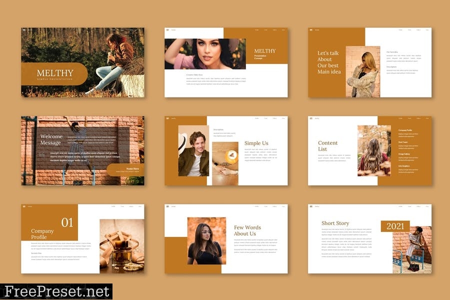 Melthy - Presentation Template FKWHU8M