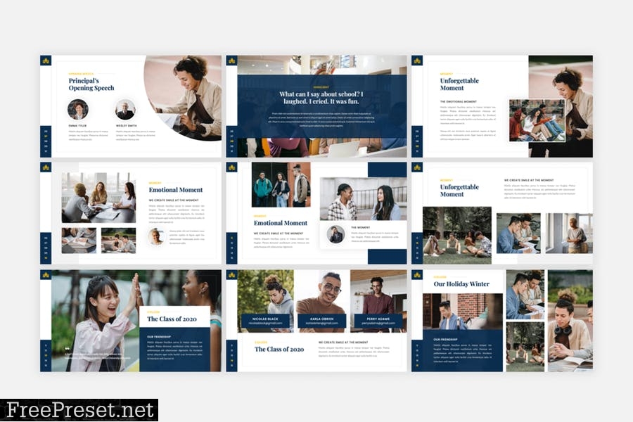 Memoar - University & School PowerPoint Template HQN799L