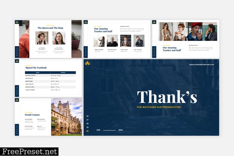 Memoar - University & School PowerPoint Template HQN799L