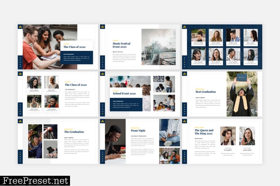 Memoar - University & School PowerPoint Template HQN799L