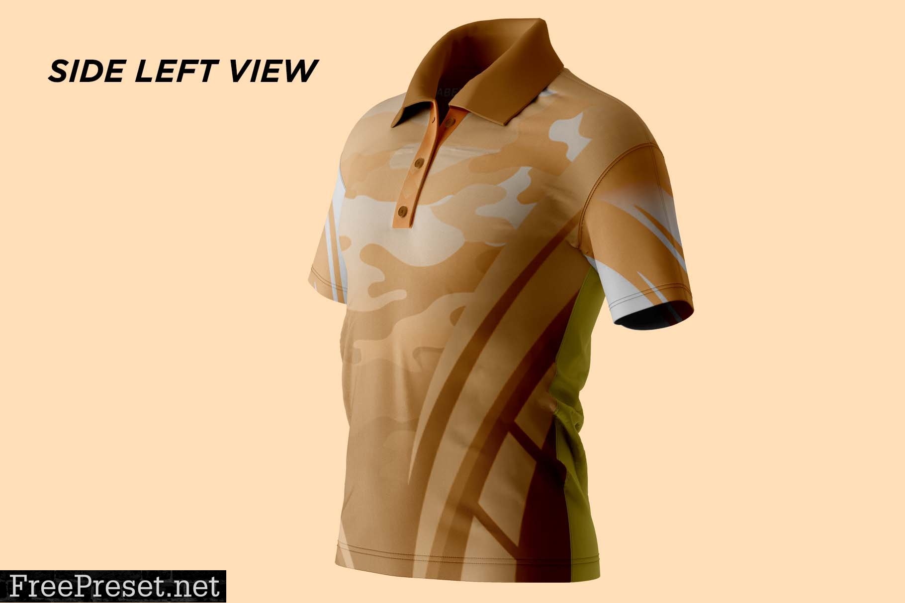 Men's Polo T-Shirt Mockup 7234817