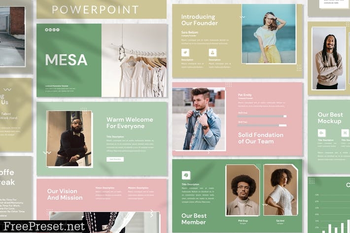 Mesa - Business Powerpoint Template MSF5324