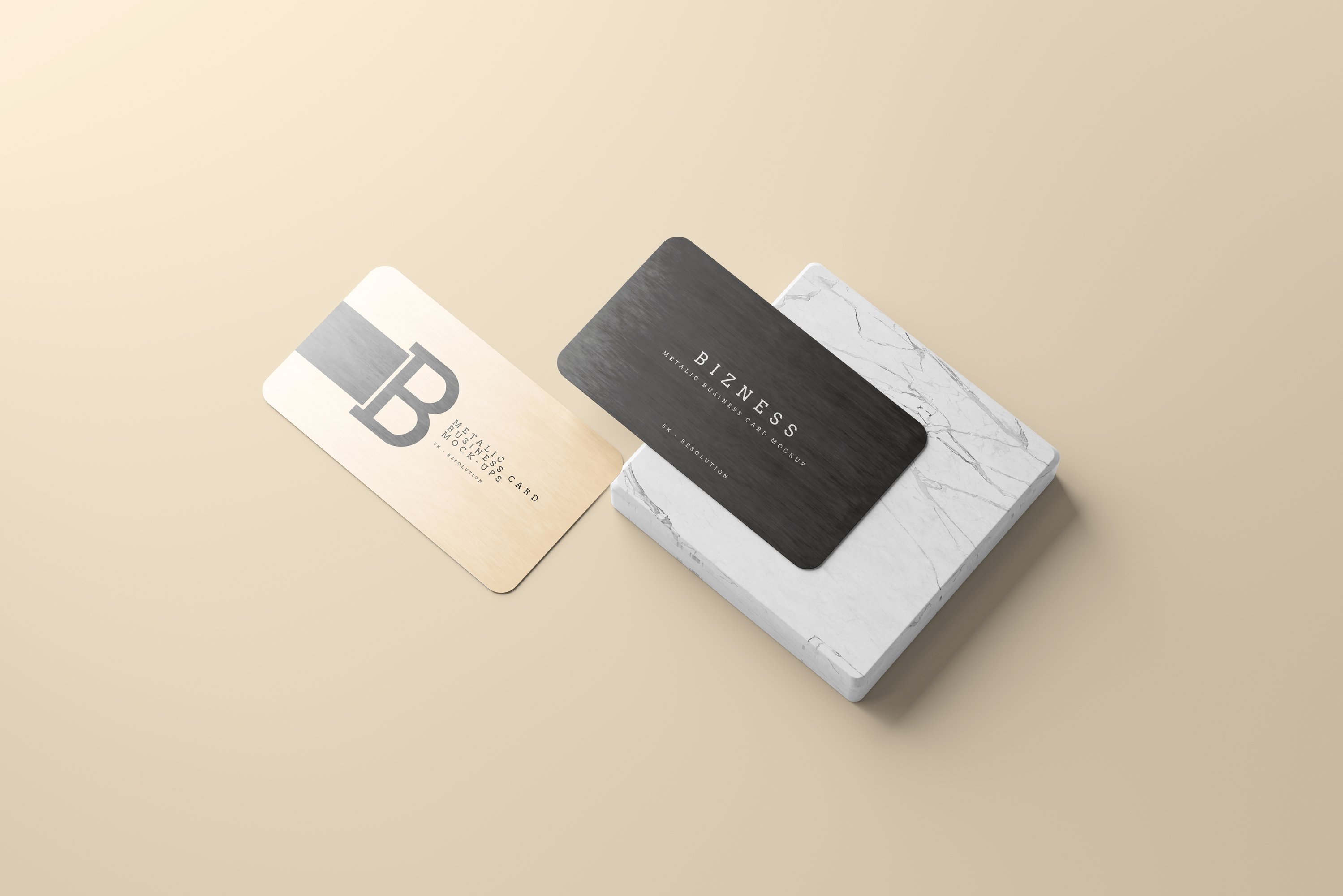 Metal Business Card Mockups 7411794