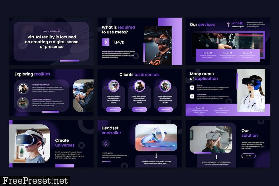 Metaverse Powerpoint Presentation VRXY9ZW