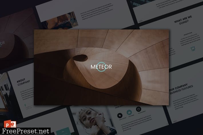 Meteor PowerPoint Template AVN8WD