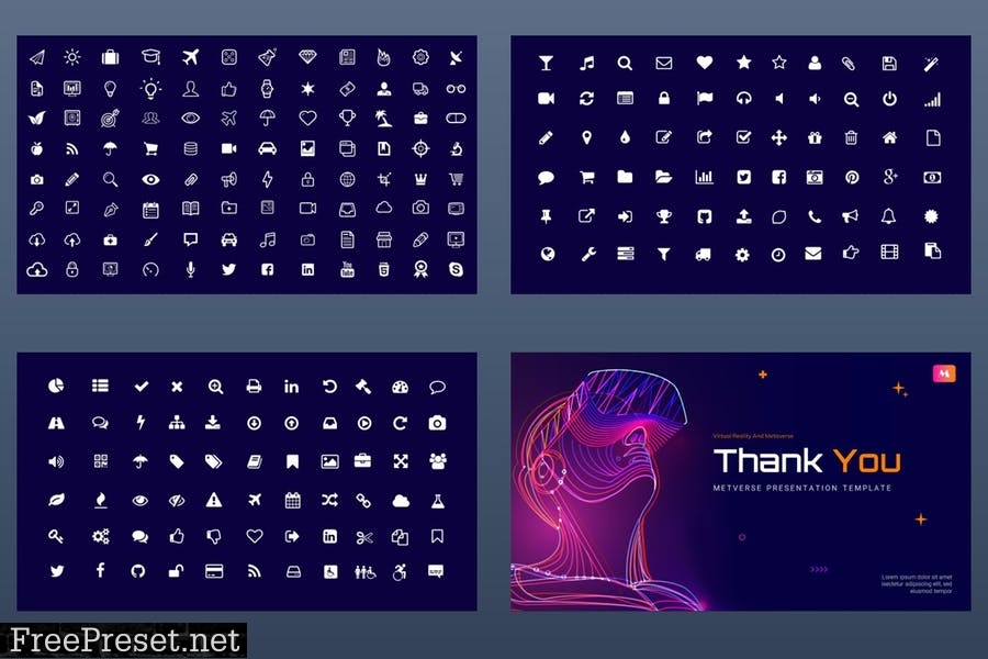 METVERSE Virtual Reality and Metaverse Powerpoint A8E5NH9