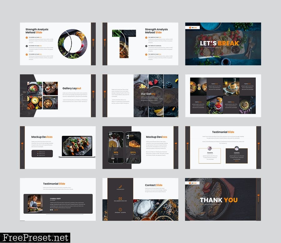 Miefood - Business Powerpoint Template XAKX253