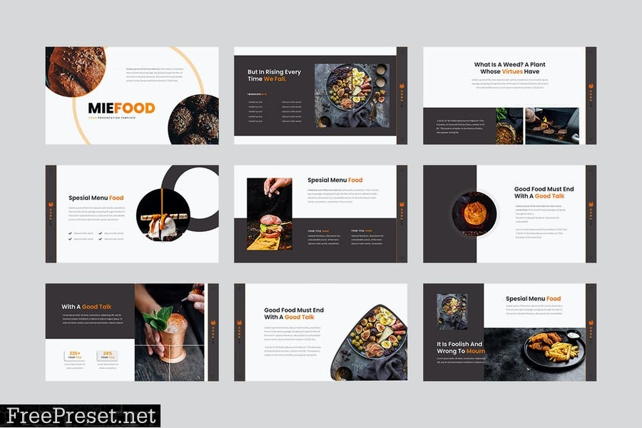 Miefood - Business Powerpoint Template XAKX253