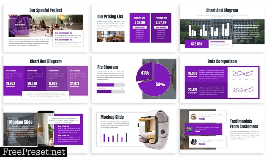 Milagros - Business Template Prensentation KETT49X