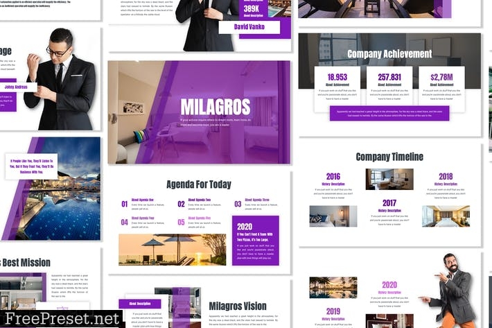 Milagros - Business Template Prensentation KETT49X