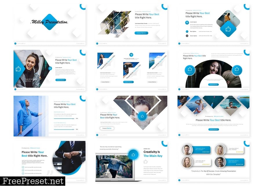 Milley - Powerpoint Template WVHF32