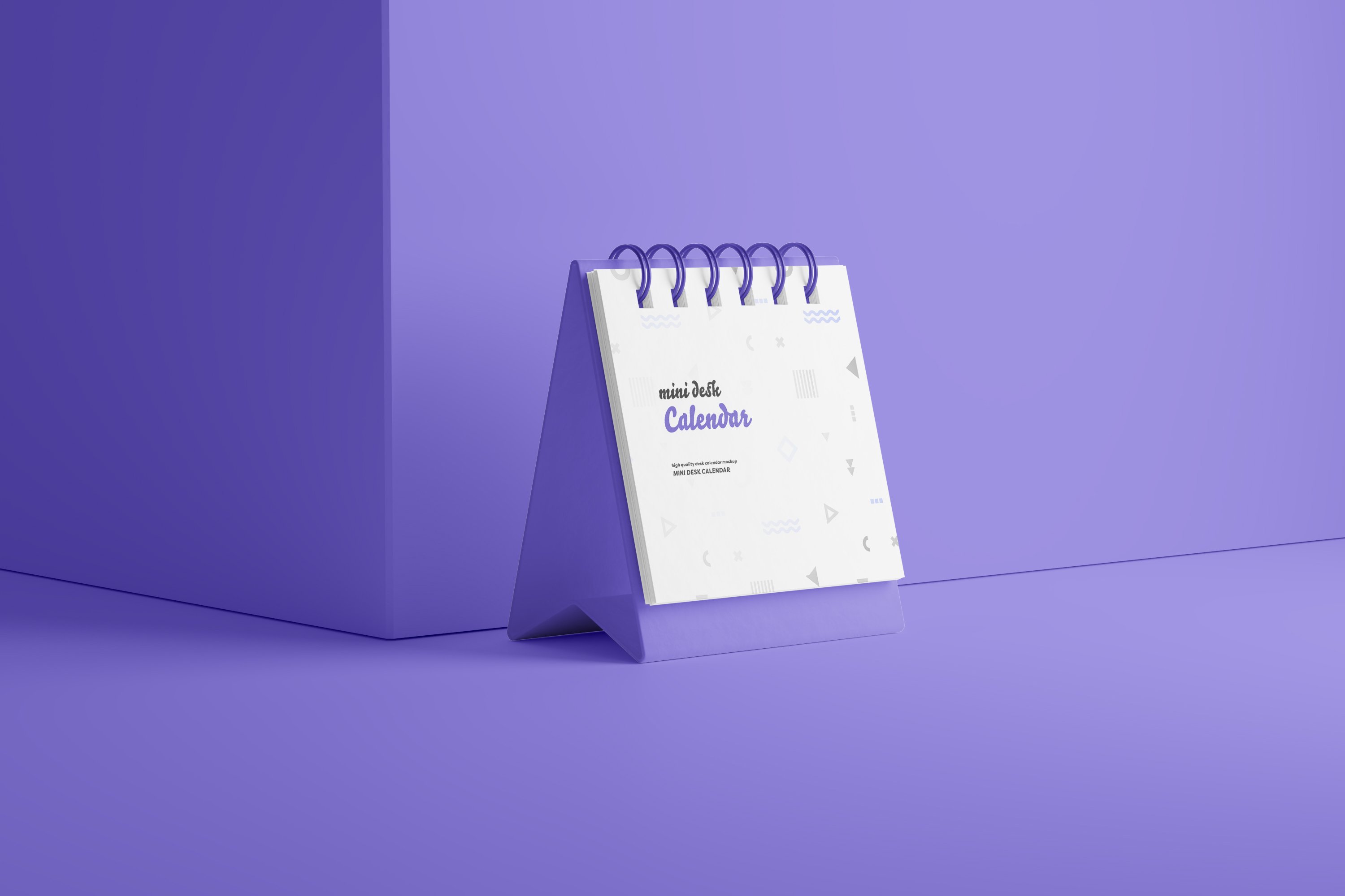 Mini Desk Calendar Mockup 6706176