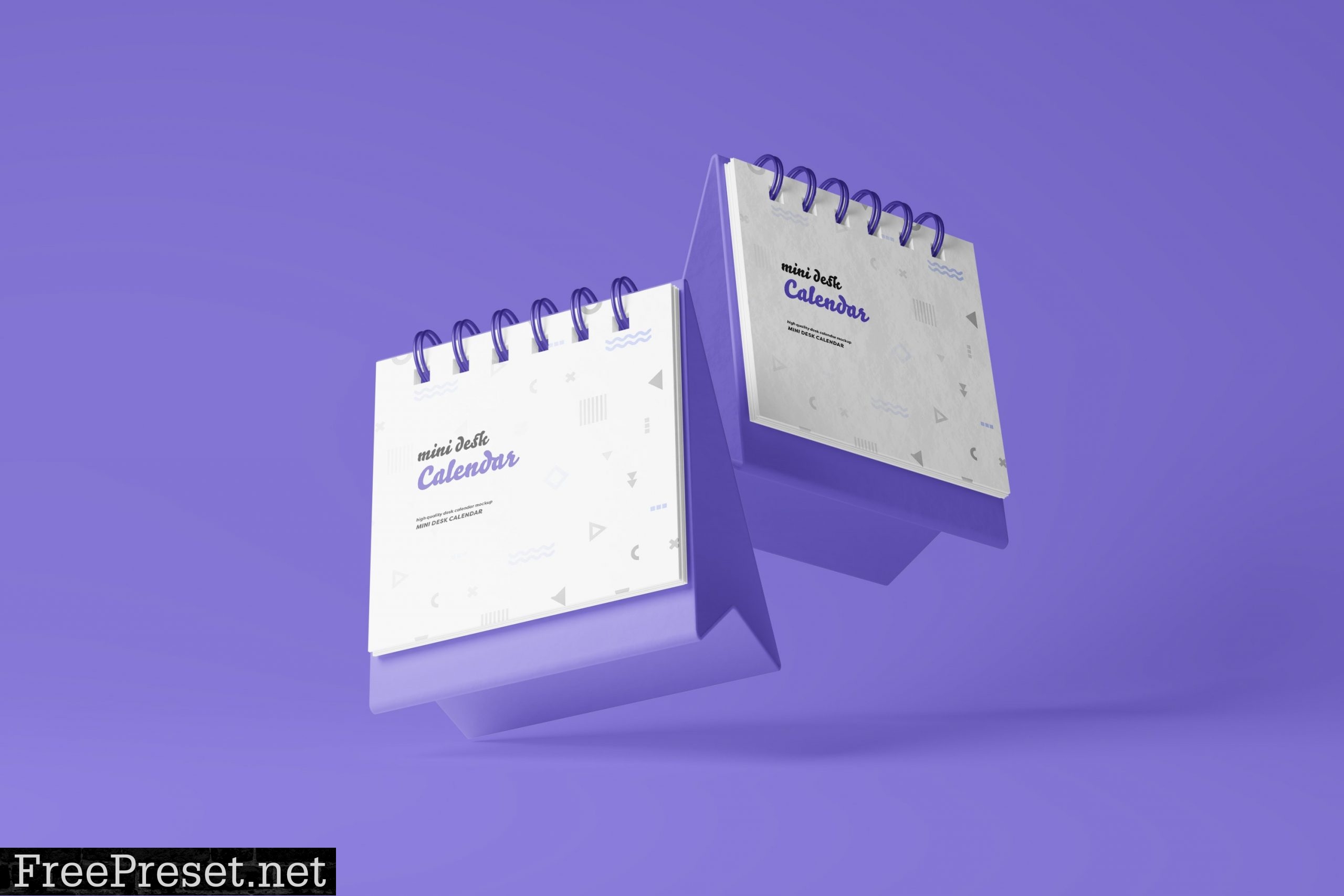 Mini Desk Calendar Mockup 6706176