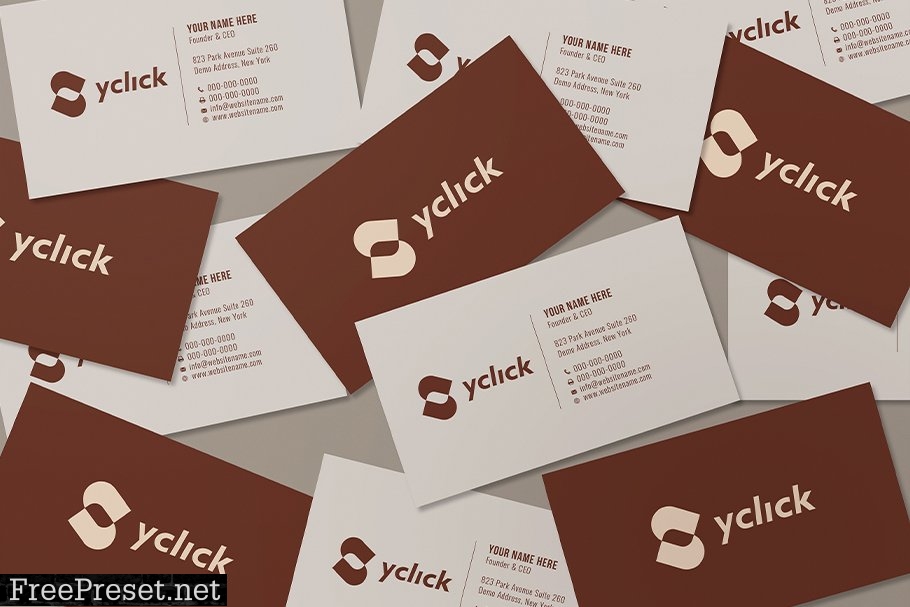 Minimal Business Card Mockup Vol. 02 7102239