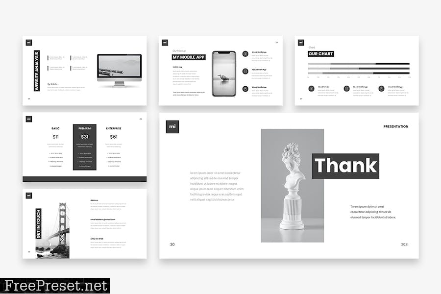 Minimalism - Minimal PowerPoint Template 6HKFND6