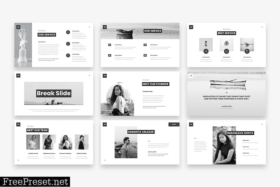 Minimalism - Minimal PowerPoint Template 6HKFND6