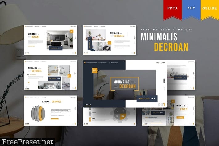 Minimalist Decroan | Powerpoint, Key, Google Slide T3UA3S2