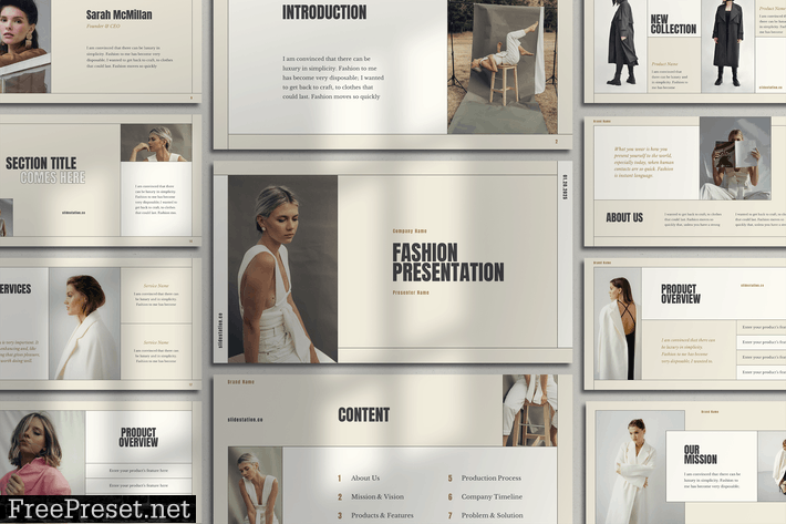 Minimalist Fashion Presentation for PowerPoint VA4TU2V