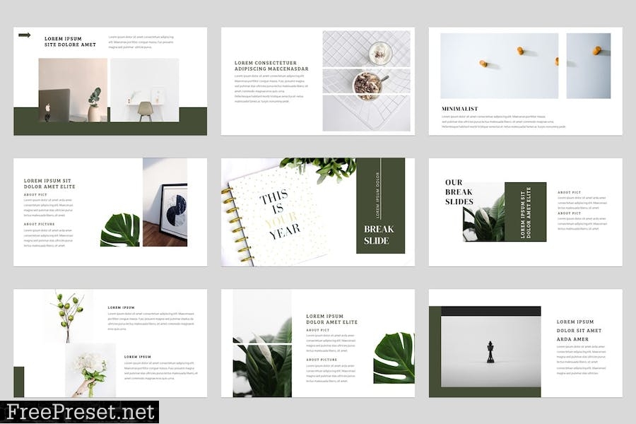 Minimalist PowerPoint Template 4GP9S87