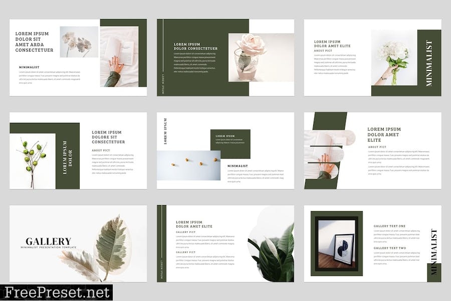 Minimalist PowerPoint Template 4GP9S87