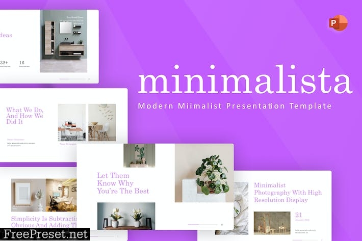 Minimalista Modern Minimalist PowerPoint Template ZJCLSFX