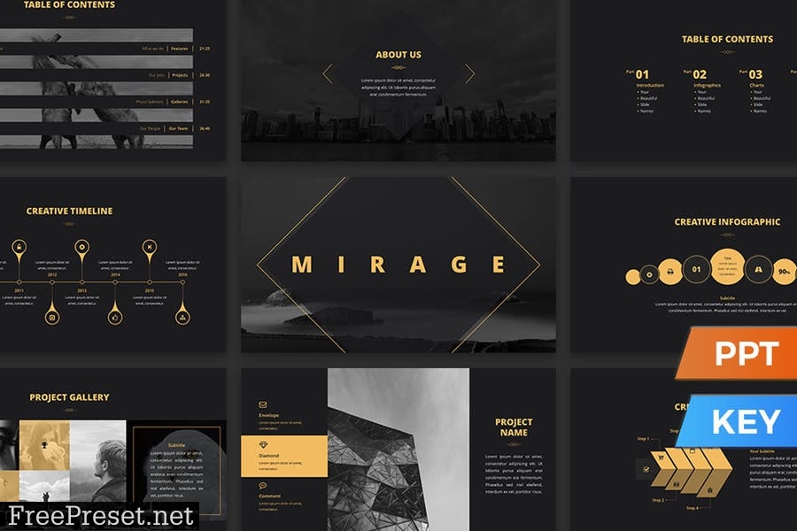 Mirage Presentation Template LKEVNS