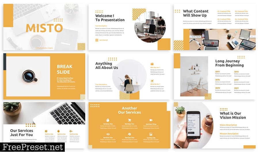 Misto - Business Powerpoint Template X9BRH2W