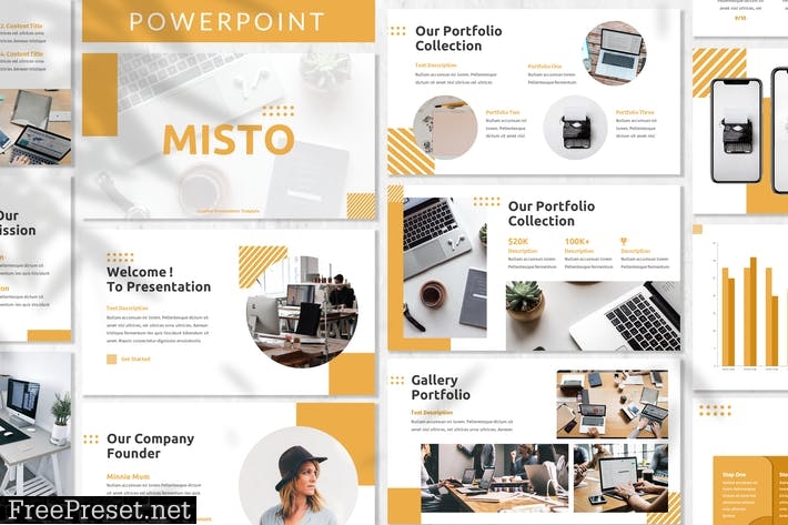 Misto - Business Powerpoint Template X9BRH2W