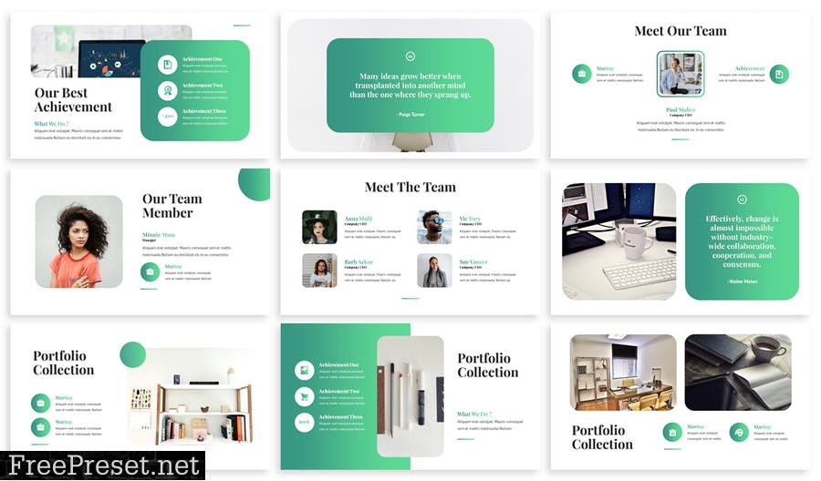 Mixes - Business Powerpoint Template 7E4XTGK