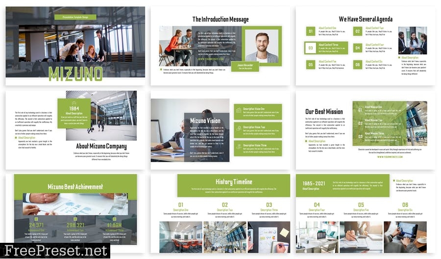 Mizuno - Business Template Prensentation NFMVXQJ