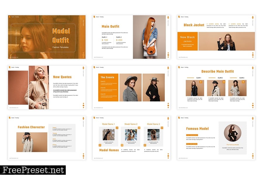 Model Outift Presentation Template N8TAY4V