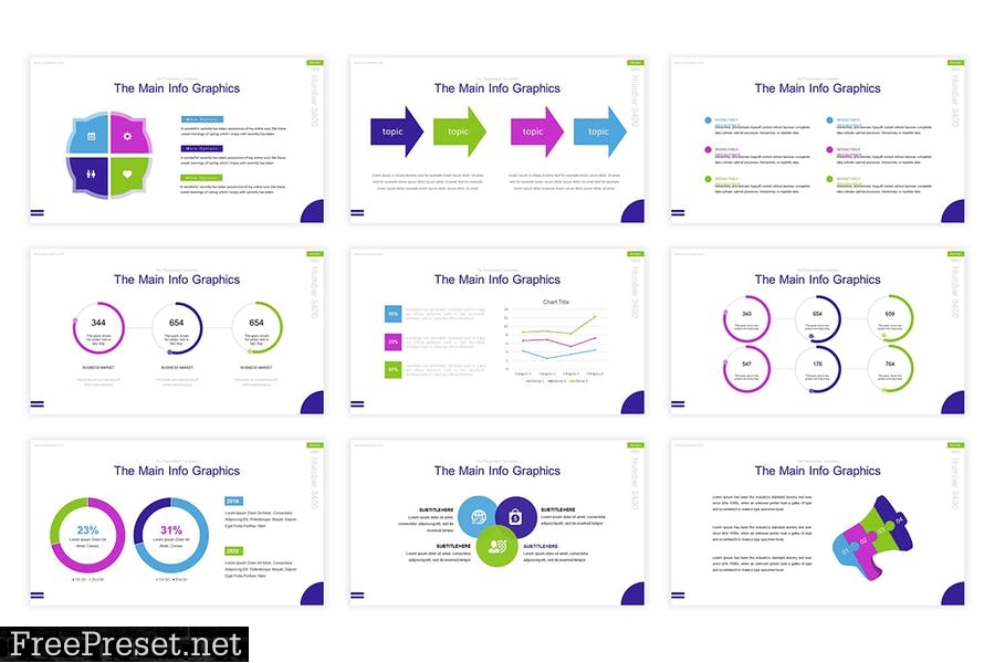 Modern Business Presentation Template 4BD6VCA