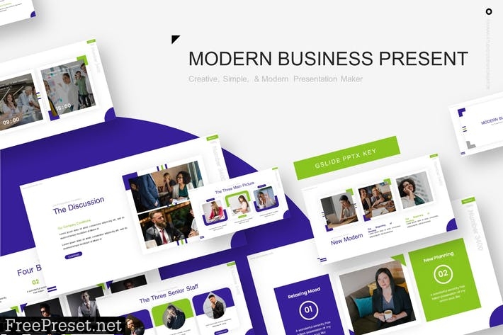 Modern Business Presentation Template 4BD6VCA