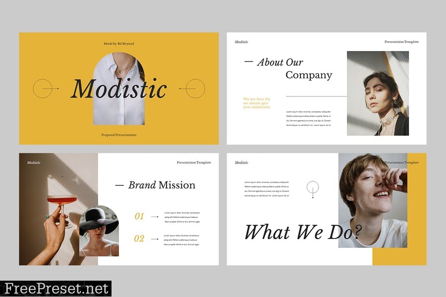 MODISTIC - Creative Proposal Powerpoint MB4R46F