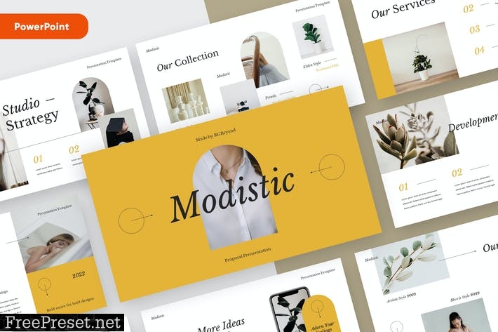 MODISTIC - Creative Proposal Powerpoint MB4R46F