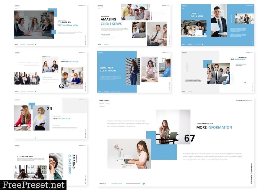 Modjects | Presentation Template B3K9URE