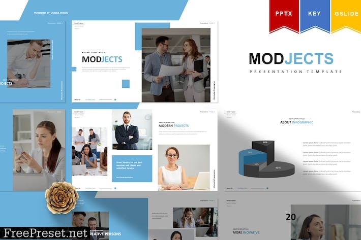 Modjects | Presentation Template B3K9URE