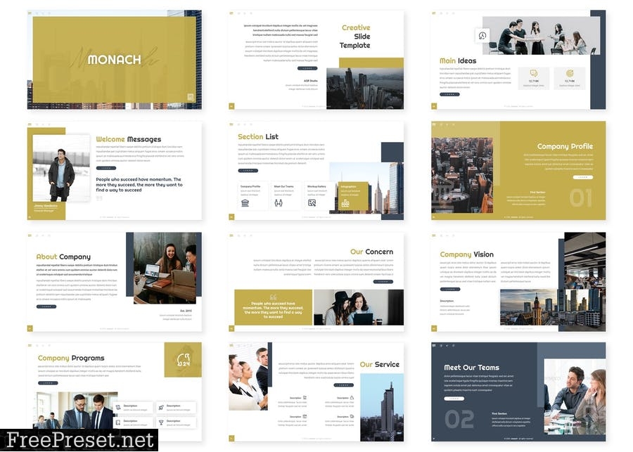 Monach - Presentation Template 86CE3F8