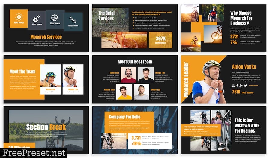 Monarch - Business Template Prensentation 3Z8K6WM