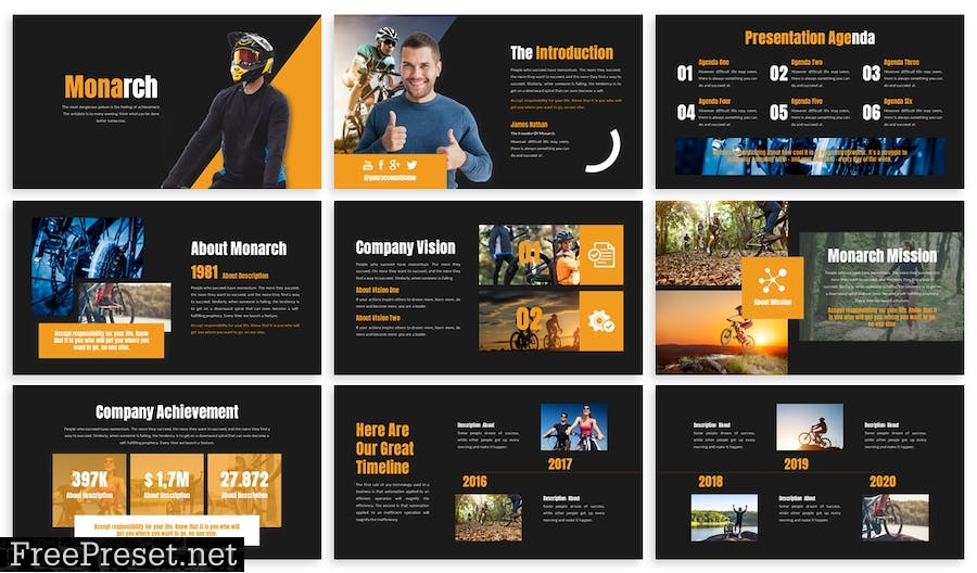 Monarch - Business Template Prensentation 3Z8K6WM