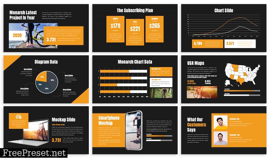 Monarch - Business Template Prensentation 3Z8K6WM