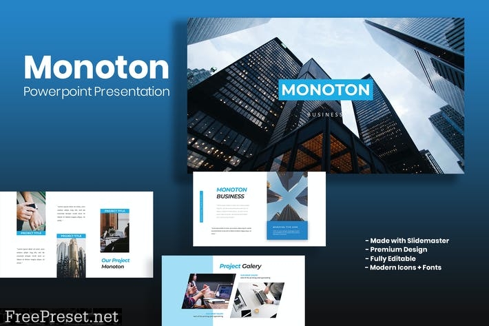 Monoton - Powerpoint Template B4F9CRU