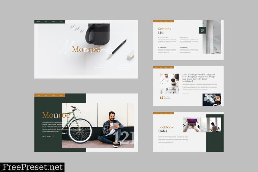 Monroe - Presentation Template QDLV7E9