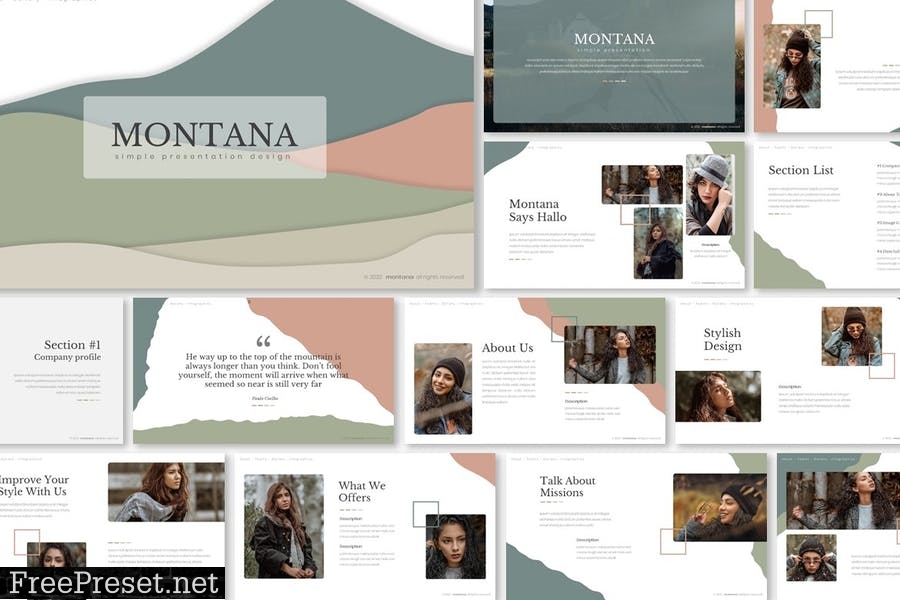 Montana - Presentation Template TQY336U